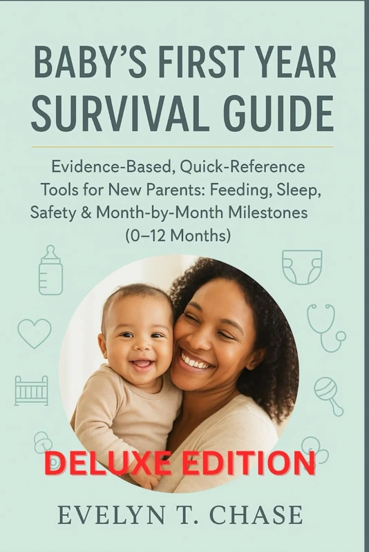 Baby’s First Year Survival Guide: Evidence-Based, Quick-Reference Tools for New Parents: Feeding, Sleep, Safety & Month-by-Month Milestones (0–12 Months)