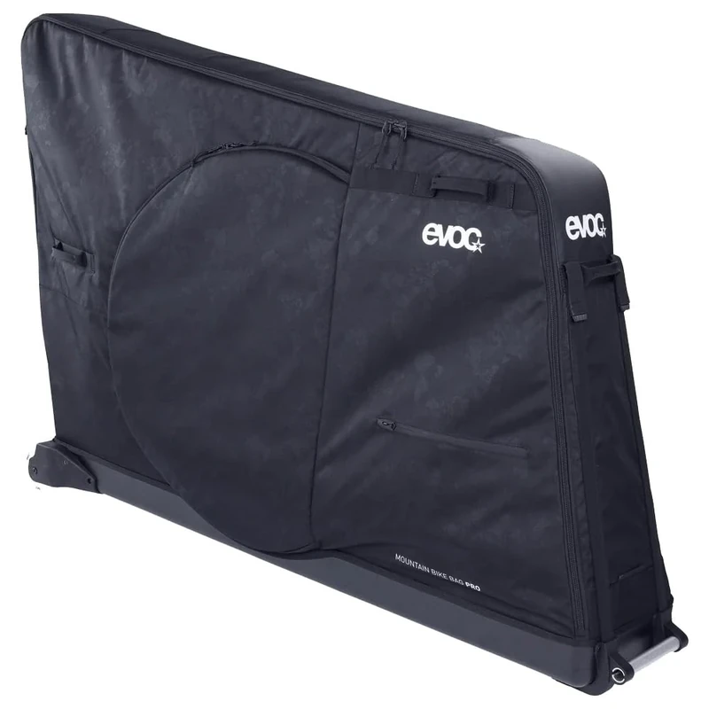 EVOC MOUNTAIN BIKE BAG PRO MTB Bike transport bag (bike case for mountain bikes with a wheelbase of up to 130 cm, particularly lightweight, no need to remove handlebars/cockpit), Black - Image 1