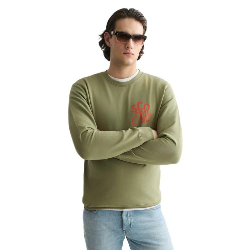 Left Chest Artwork Crewneck Sweatshirt - Image 1