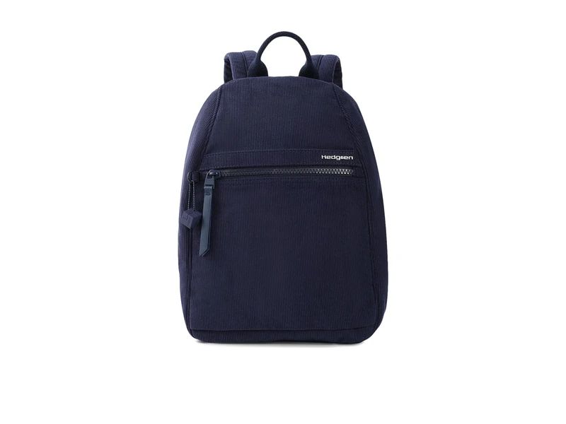 HEDGREN HIC11 VOGUE BACKPACK SMALL + RFID CORDUROY PEACOAT BLUE