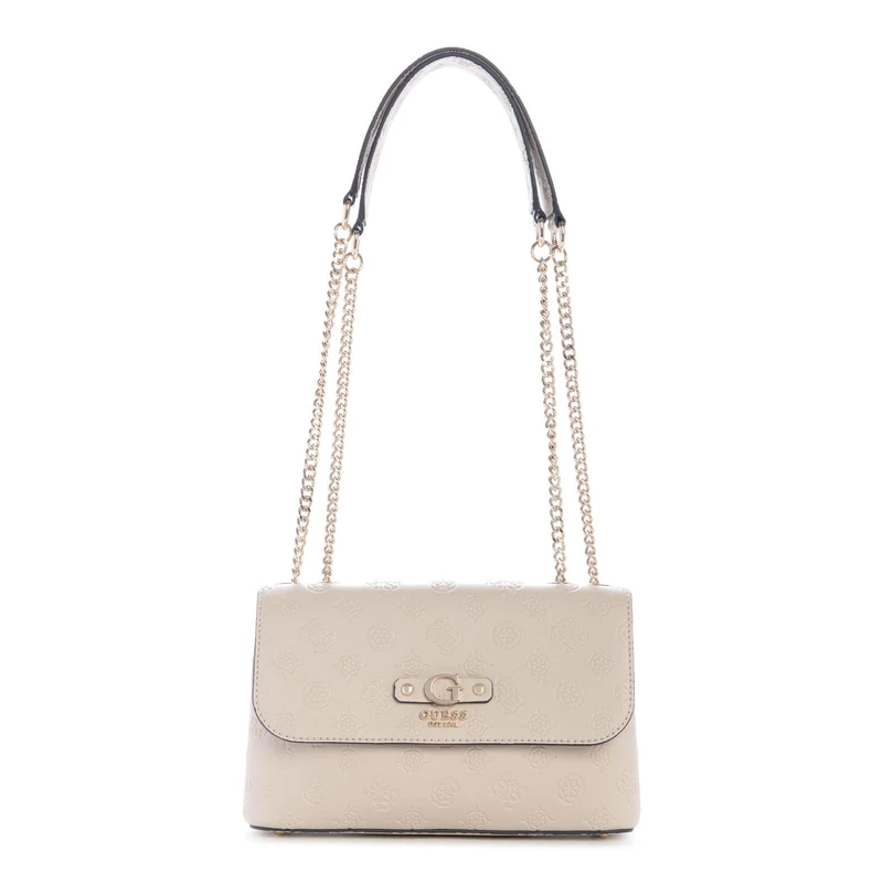GUESS DITA Convertible Crossbody Flap, Light Taupe Logo, One Size, Dita Convertible Crossbody Flap
