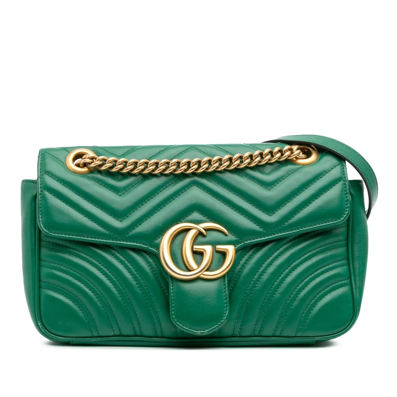 Gucci Pre-Loved Medium GG Marmont Matelasse Leather Shoulder Bag