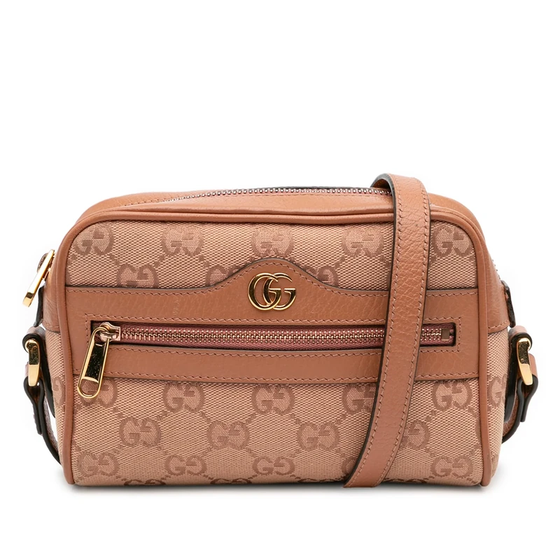 Gucci Pre-Loved Mini GG Canvas Ophidia Crossbody Bag