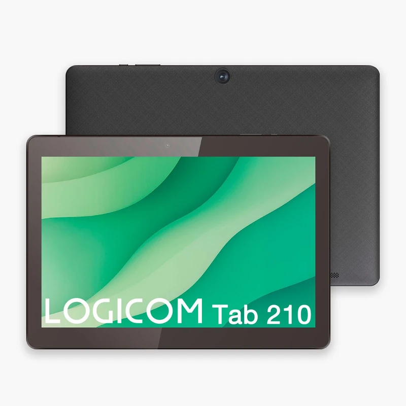 Logicom -Tab 210-15-10.1-inch Android Tablet - HD IPS - 4GB RAM - 64GB + 512GB - WiFi 6 - Octa-Core - USB C - 5MP and 2MP Cameras - 5000mAh Battery