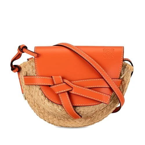 LOEWE Pre-Loved Mini Raffia Gate Crossbody
