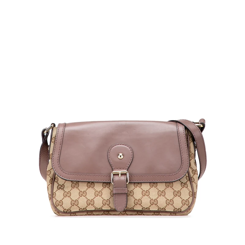 Gucci Pre-Loved GG Canvas Sukey Crossbody Bag