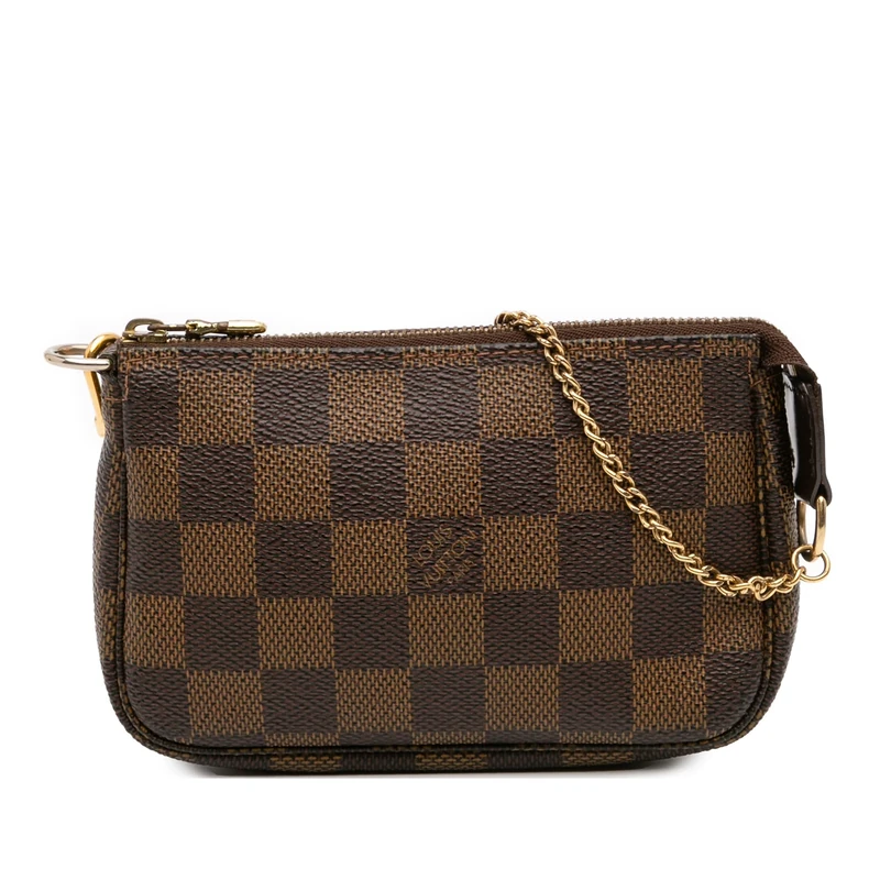 Louis Vuitton Pre-Loved Damier Ebene Mini Pochette Accessoires Handbag