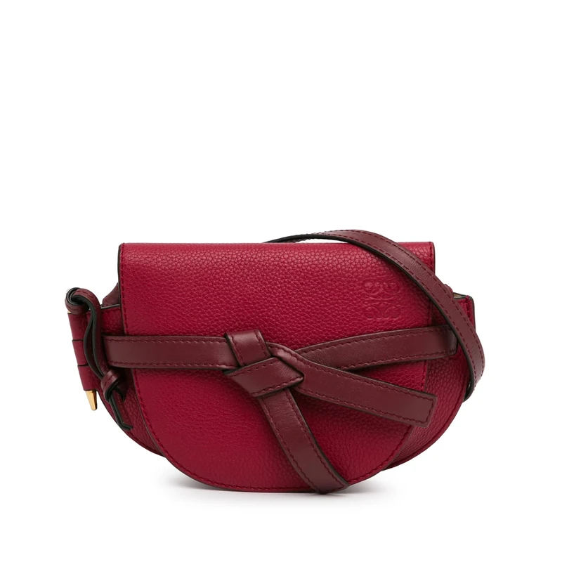 LOEWE Pre-Loved Mini Leather Gate Bag