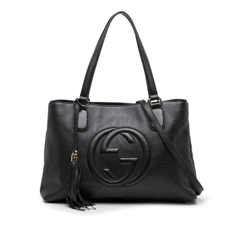Gucci Pre-Loved Medium Leather Soho Working Satchel