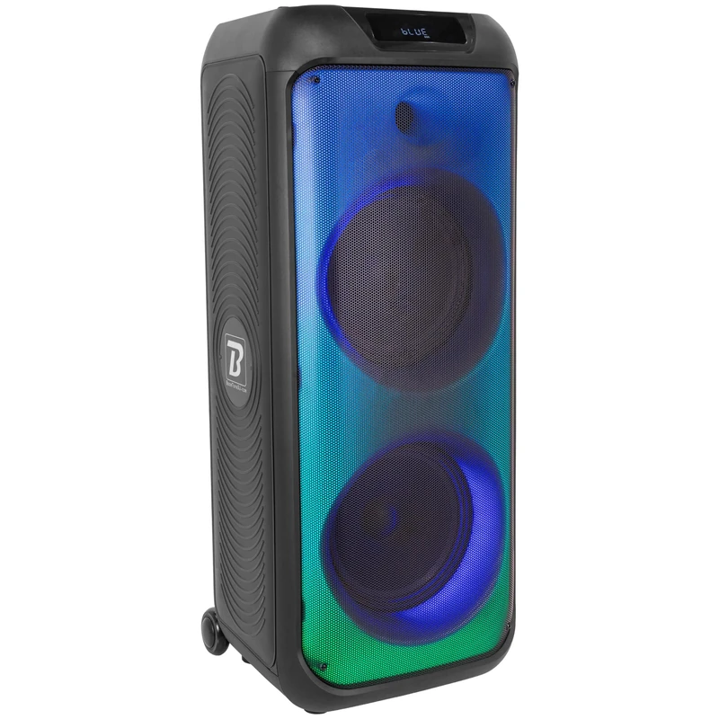 BoomToneDJ BOOMaster 900 – Active 900W Portable Speaker with Light Effects, Bluetooth 5.0, TWS, USB/SD, Rechargeable Battery, Wheels and Handle.