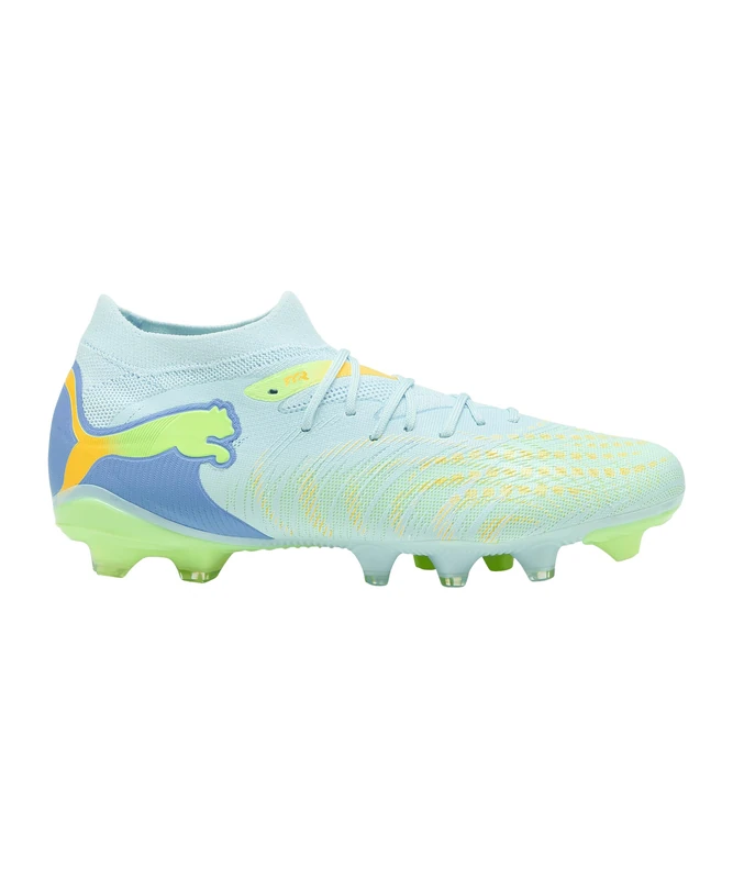 PUMA Women's Future 9 Match Firm Ground/Artifical Ground Football Boots, Sugared Almond-PUMA White-Ultra Red-PUMA Black, 10.5 UK