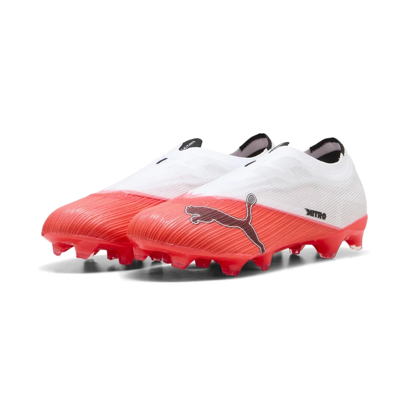 PUMA Unisex Ultra Nitro 7 Match LL Firm Ground/Artifical Ground Football Boots, Ultra Red-PUMA Black-PUMA White, 6 UK