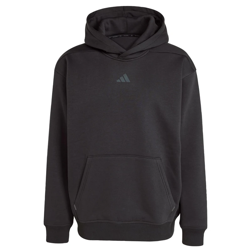 adidas Men's Primelift Workout Oversize Hoodie Sweatshirt, black, XXL