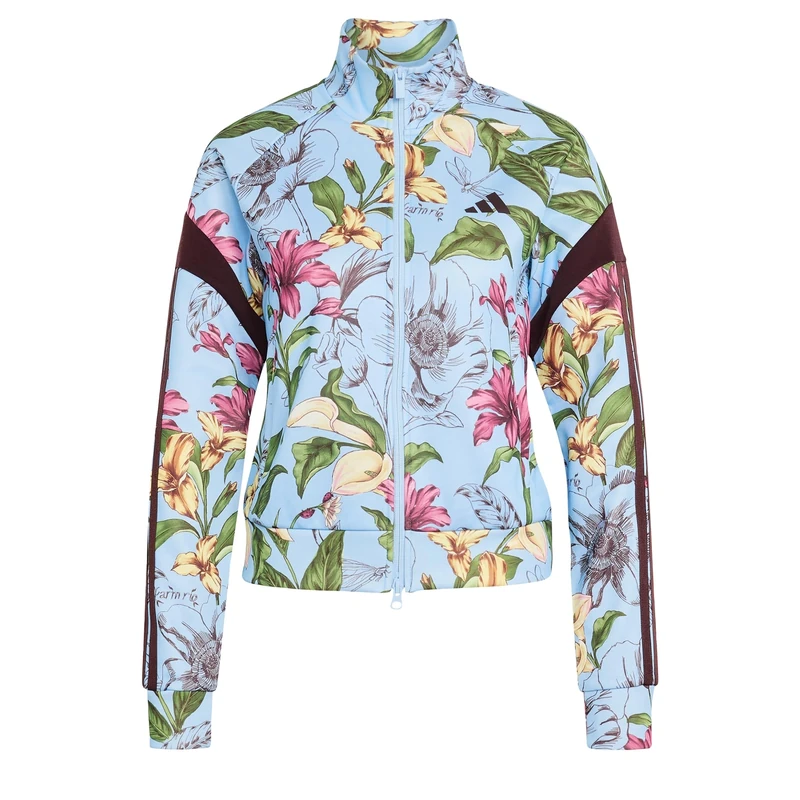 adidas Women's X Farm Rio House Of Tiro Track Top Sweatshirt, clear sky/shadow brown/MULTICOLOR, L - Image 1