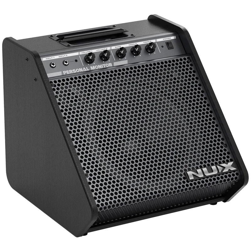 NU-X | NPA-100 120W Stage & Drum Monitor | Bluetooth FRFR Backline Speaker for Guitar, Bass & Vocals | Portable Active Wedge with EQ & Stereo Operation