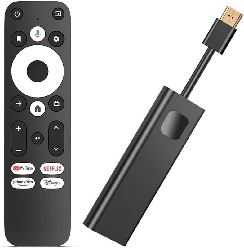 Phantom GD1 4K Android TV Stick Certified Streamer Media Player Assistant voice remote Prime Video Chromecast Play Store Bluetooth 4K HDR 10+ Dolby Audio XM3 2.1 Dual Band WiFi USB-C