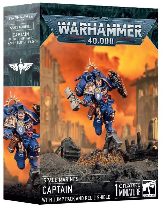 Space Marines: Captain with Jump Pack & Relic Shield