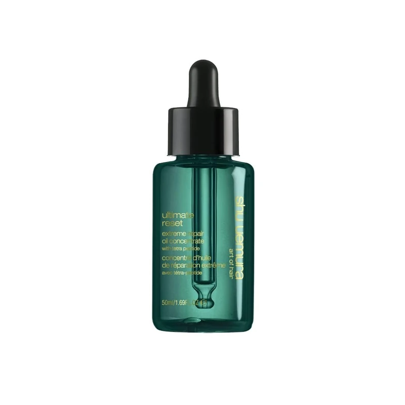 Shu Uemura Art of Hair Ultimate Reset Oil Concentrate, Hair Treatment for Dry Damaged Hair & Split Ends, Anti Frizz Hair Product for Shine & Smoothness, Hair Care for Women, 50ml