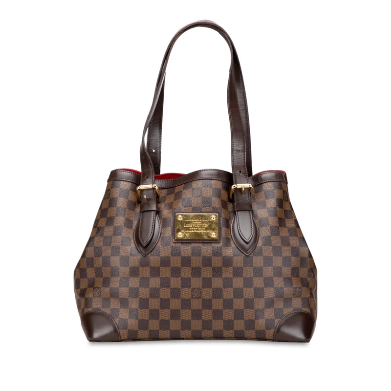 Louis Vuitton Pre-Loved Damier Ebene Hampstead MM Tote Bag