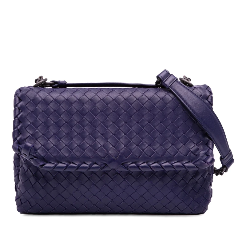 Bottega Veneta Pre-Loved Small Nappa Intrecciato Olimpia Shoulder Bag