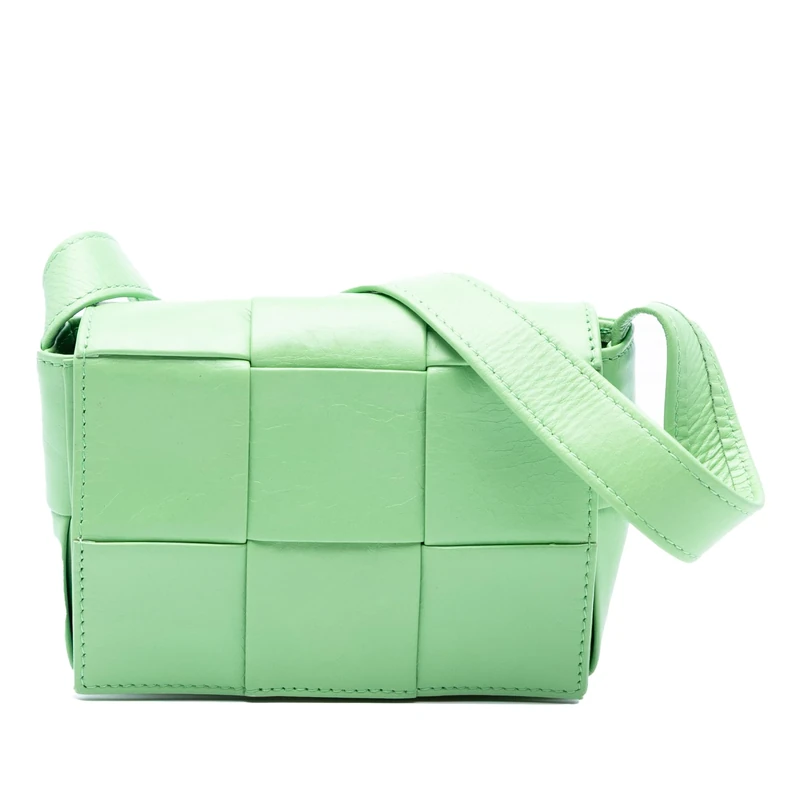 Bottega Veneta Pre-Loved Extra Mini Nappa Intrecciato Cassette Crossbody Bag