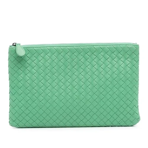 Bottega Veneta Pre-Loved Nappa Intrecciato Clutch