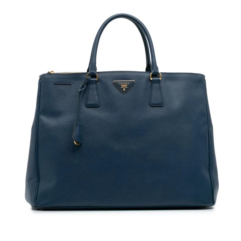 Prada Pre-Loved Extra Large Saffiano Lux Galleria Double Zip Tote Bag