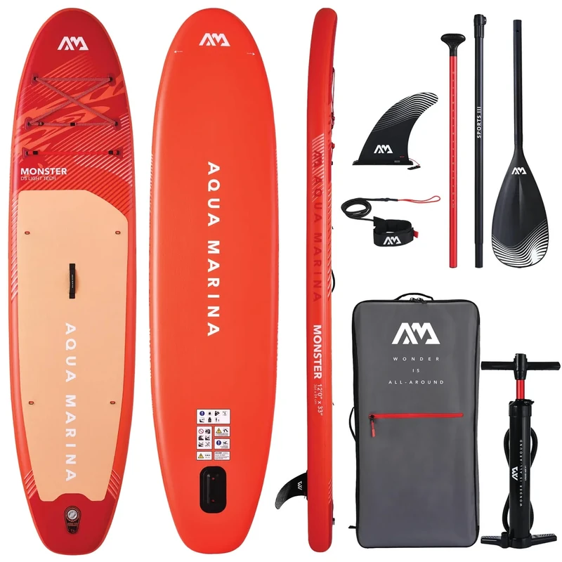Aqua Marina MONSTER 12'0" All Round Inflatable Stand Up Paddleboard Package