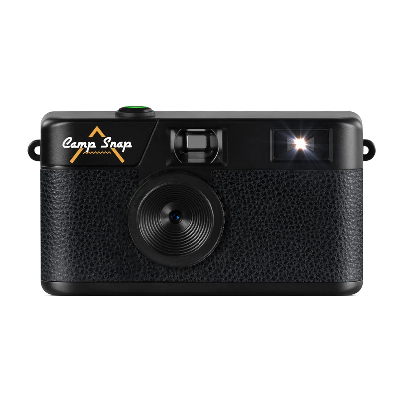 CampSnap Compact Digital Camera without Display - Memory for 2000 Photos - 8M Pixels - Rechargeable Battery - Vintage - Black
