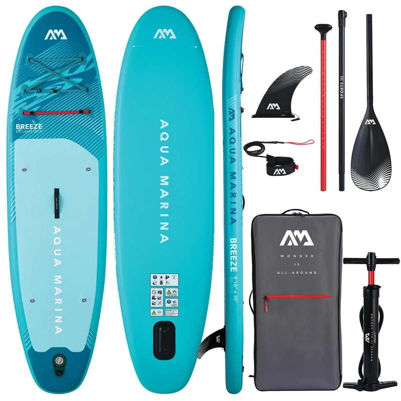 Aqua Marina BREEZE 9'10" All Round Inflatable Stand Up Paddleboard Package