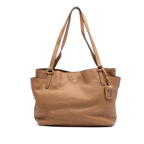 Prada Pre-Loved Vitello Daino Double Pocket Tote