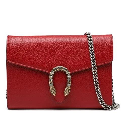 Gucci Pre-Loved Leather Dionysus Wallet on Chain Handbag