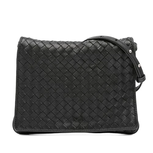 Bottega Veneta Pre-Loved Nappa Intrecciato Flap Crossbody