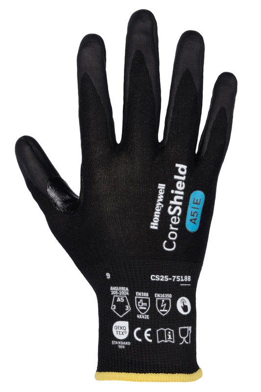 Honeywell Coreshield 3.0 Cut Protective Unisex Gloves CS25-7518B, Food Certified, Silicone Free, Washable, Cut A5/E, Size 10XL, Gauge 18, CS25-7518B-10 (Bellyband with 10 Pairs)