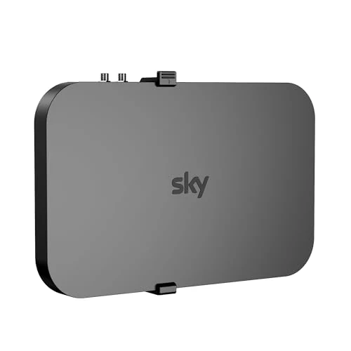 HomeMount Sky Q Box Wall Mount Bracket, Vertical Screw Fixing Holder Behind TV, Secure Clip Design for Easy Installation & Removal, Space Saving & Good Heat Dissipation (Sky Q)