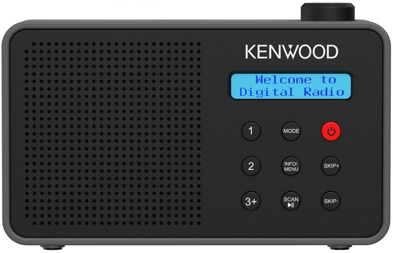 KENWOOD CR-M25DAB-B Portable DAB+/FM Radio with Bluetooth and Rechargeable Battery. Black