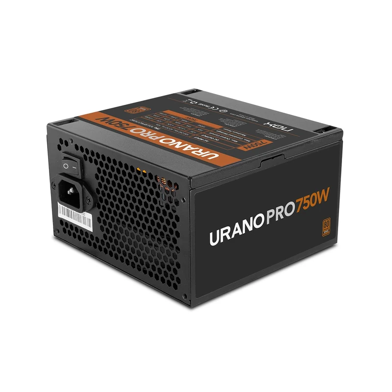 NOX XTREME URANO Pro 750W 80 PLUS Bronze – ATX Power Supply with Silent 120mm PWM Fan, Full Protection (OVP, UVP, OPP, SCP, OTP), Active PFC, Extra Long Flat Cables