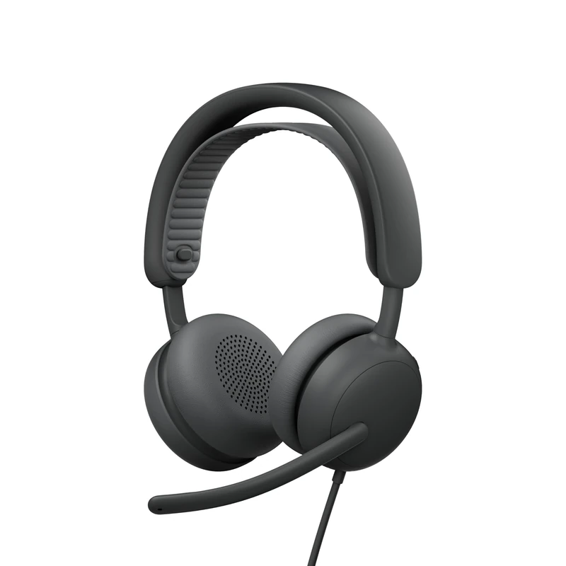 Logitech Zone Wired 2 - Noise-Cancelling Headset with Adaptive Hybrid ANC, USB-C with USB-A adapter - Graphite