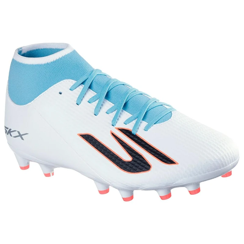 Skechers Men's SKX_2 High Academy Artificial Grass Football Boots, Black, 9 UK