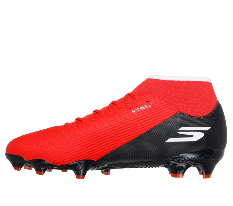 Skechers Men's SKX_2 High Academy FG Trainer, Red, 4.5 UK