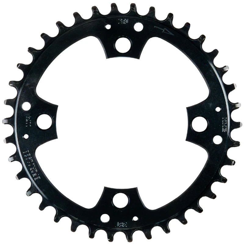 KMC 104pcd 4 Arm Narrow/Wide E-Bike Chainring, Black, 38t