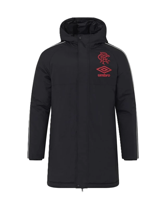 Rangers Umbro Unisex Travel Bench Jacket, Caviar, XL