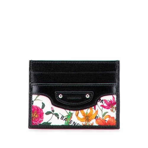 Gucci Pre-Loved Balenciaga The Hacker Project Flora Calfskin and Canvas Neo Classic Card Case