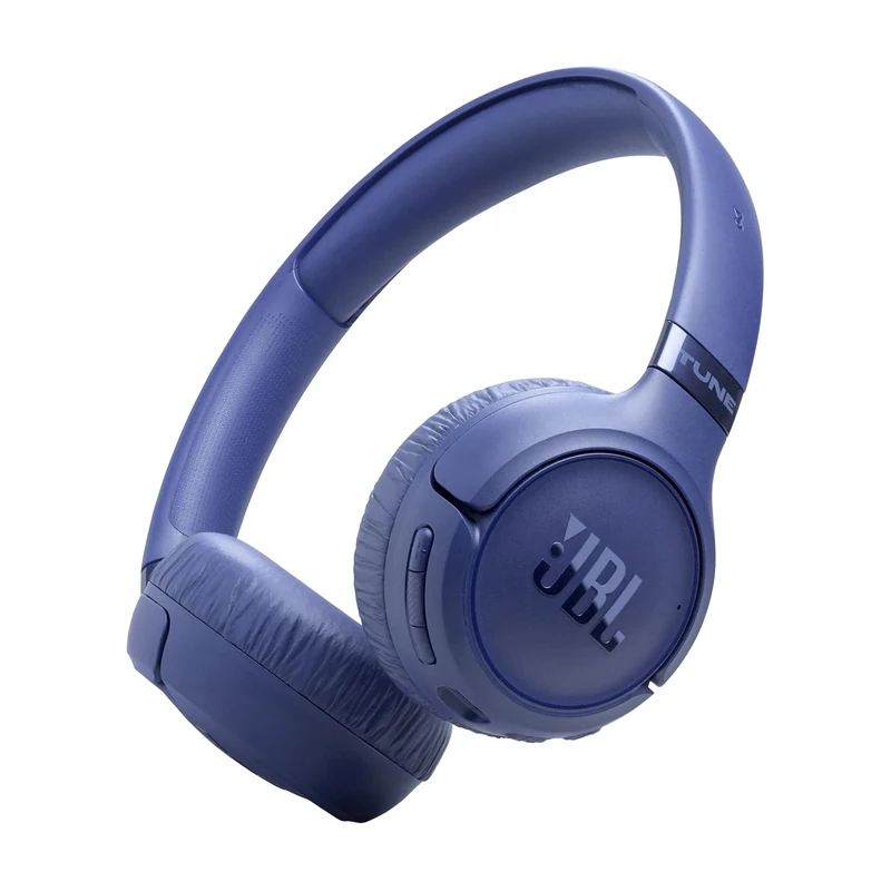 JBL Tune 680 NC Wireless On-Ear Bluetooth Headphones with Adaptive Noise-Cancelling Technology, Smart Ambient, 76-Hour Battery Life and Google Fast Pair/Microsoft Swift Pair, Blue