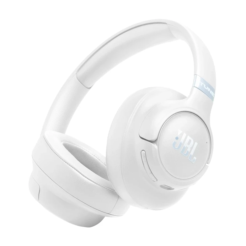 JBL Tune 780 NC Wireless Over-Ear Bluetooth Headphones with Adaptive Noise-Cancelling Technology, Smart Ambient, 76-Hour Battery Life and Google Fast Pair/Microsoft Swift Pair, White