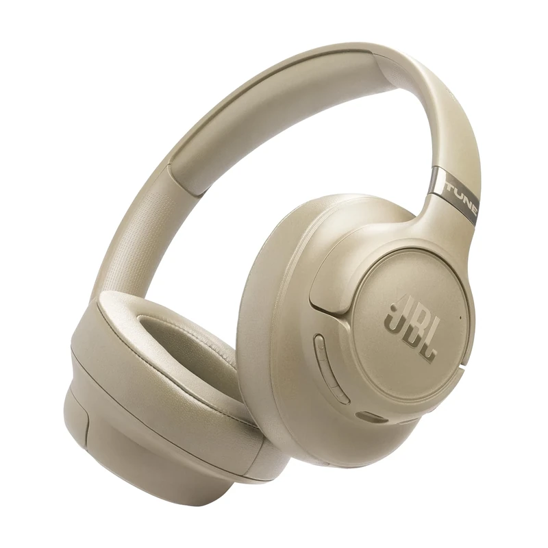 JBL Tune 780 NC Wireless Over-Ear Bluetooth Headphones with Adaptive Noise-Cancelling Technology, Smart Ambient, 76-Hour Battery Life and Google Fast Pair/Microsoft Swift Pair, Beige