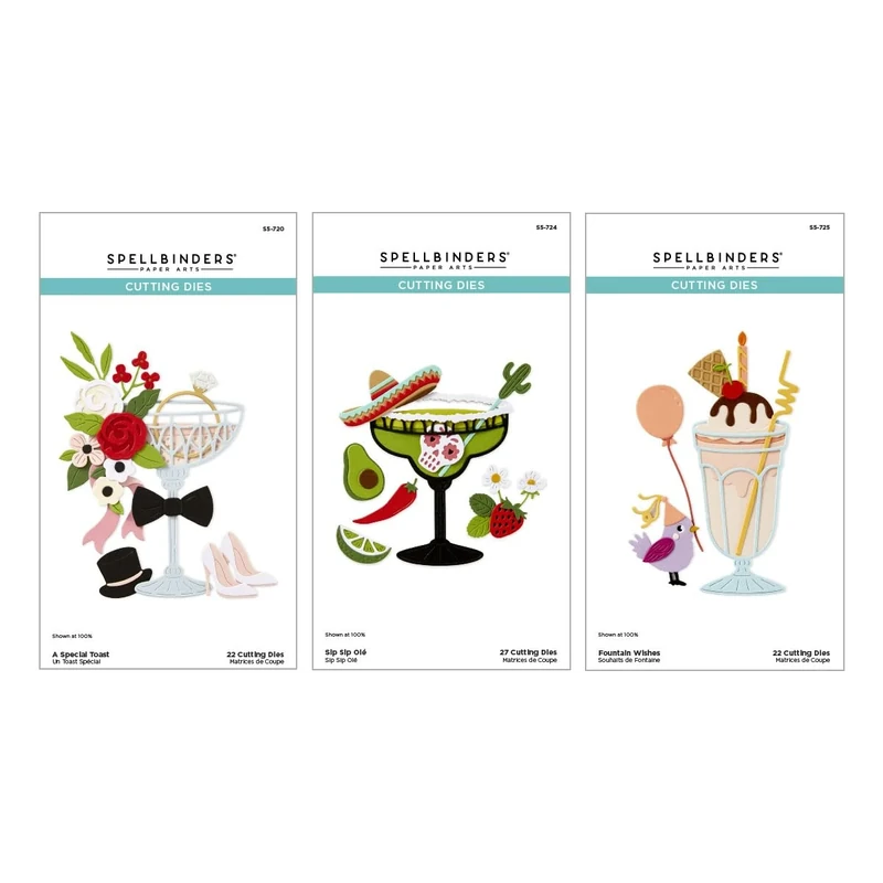 Happier Hour Die Bundle, 3.48 x 3.88 inches