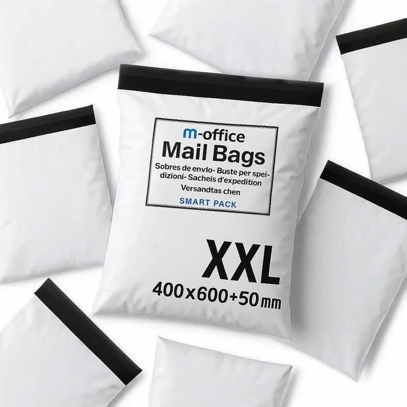 m-Office Shipping Bag 100 uds XXL (400×500+50 mm) – Shipping Envelopes | Vintage Clothing Bags | Packaging Packs Shipping Bags | Online Shipping Bags