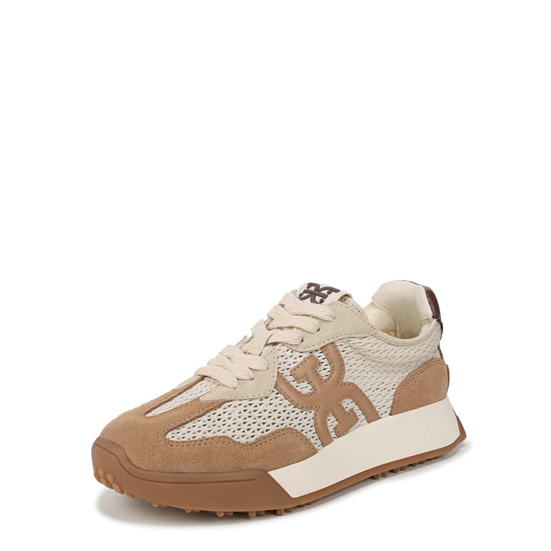 Sam Edelman Women's Langley Mesh Lace-Up Trainers, Modern Ivory, Medium Fit, UK 8