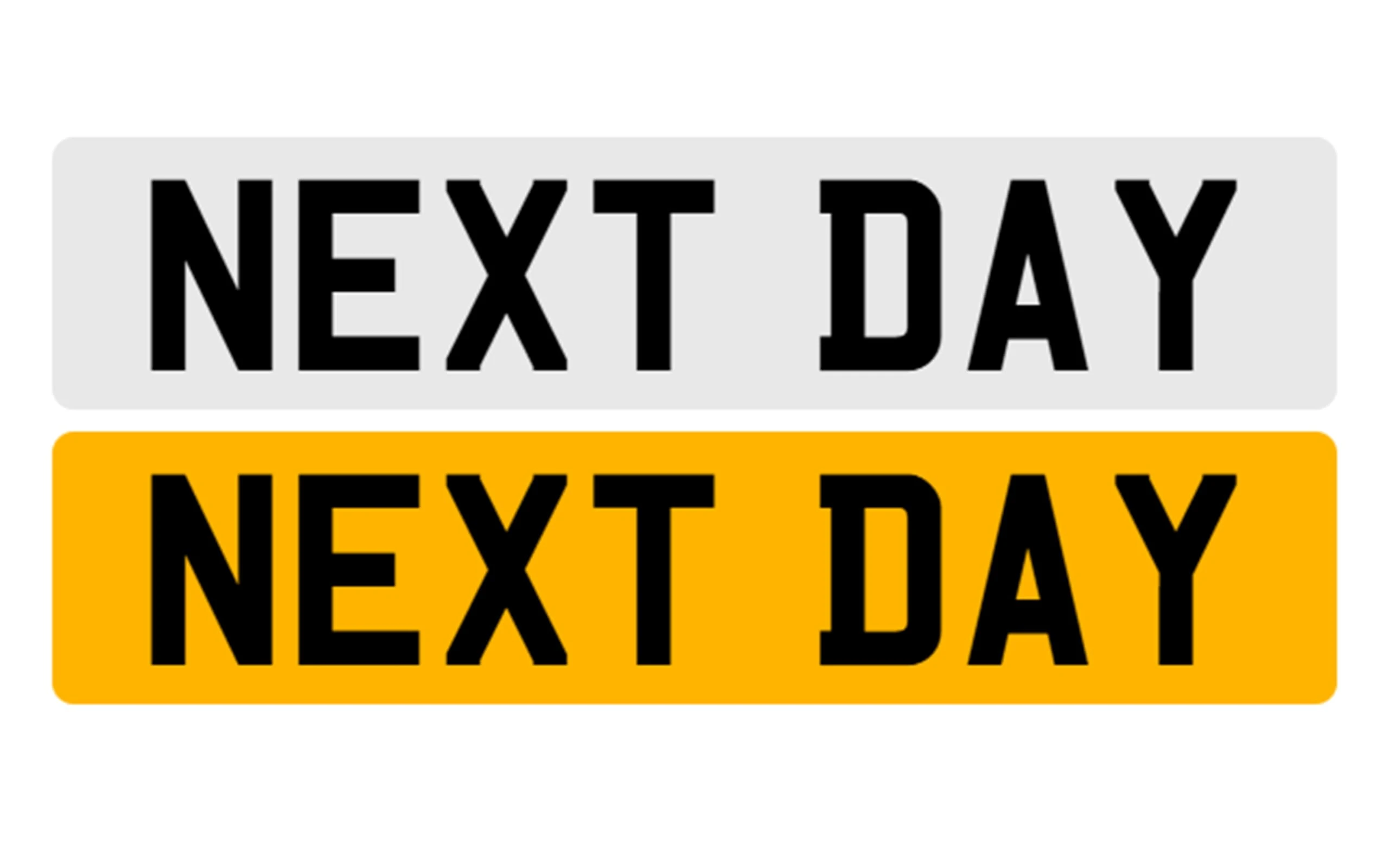 PremiumPlates Standard Pair/Rear/Front Acrylic/Number/Legal MOT/Automotive/100%| Car/Van/Lorries/Truck